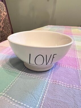 Rae Dunn White 'LOVE' Ceramic Serving Bowl